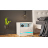 NIGHTSTAND 50CM WITH LED STRIP AND 1 DRAWER - DISPARO 3