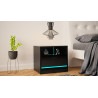 NIGHTSTAND 50CM WITH LED STRIP AND 1 DRAWER - DISPARO 3