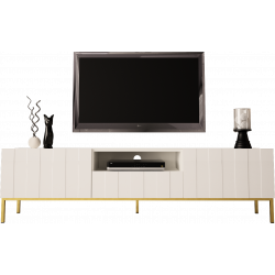 TV STAND 190CM ON GOLD LEGS...