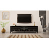 TV STAND 161CM WITCH BLACK INSET NAD LEGS - EVEL 2