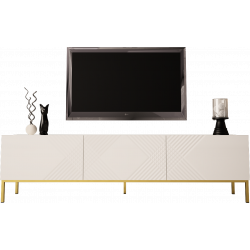TV STAND 190CM ON GOLD LEGS...