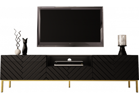 TV STAND 190CM ON GOLD LEGS - GALA 1
