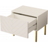 NIGHTSTAND 50CM WITH 1 DRAWER ON GOLD LEGS - GALA 4
