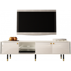 TV STAND 180CM WITH GOLD...