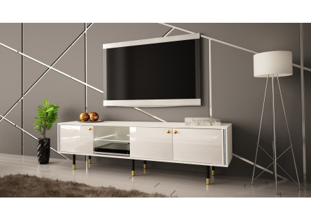 TV STAND 180CM WITH GOLD EMBELLISHMENTS - CRISTAL 3