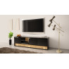 TV STAND 180CM WITH OAK WOOD INSET - VISION 1
